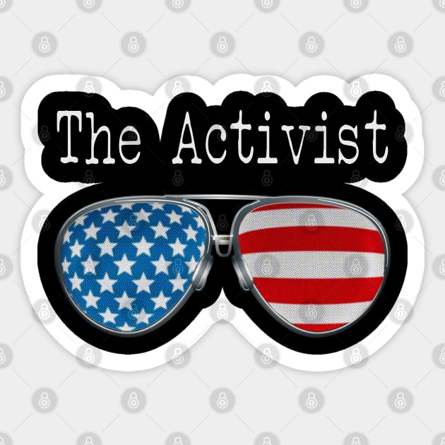 AMERICA PILOT GLASSES THE ACTIVIST Sticker by SAMELVES